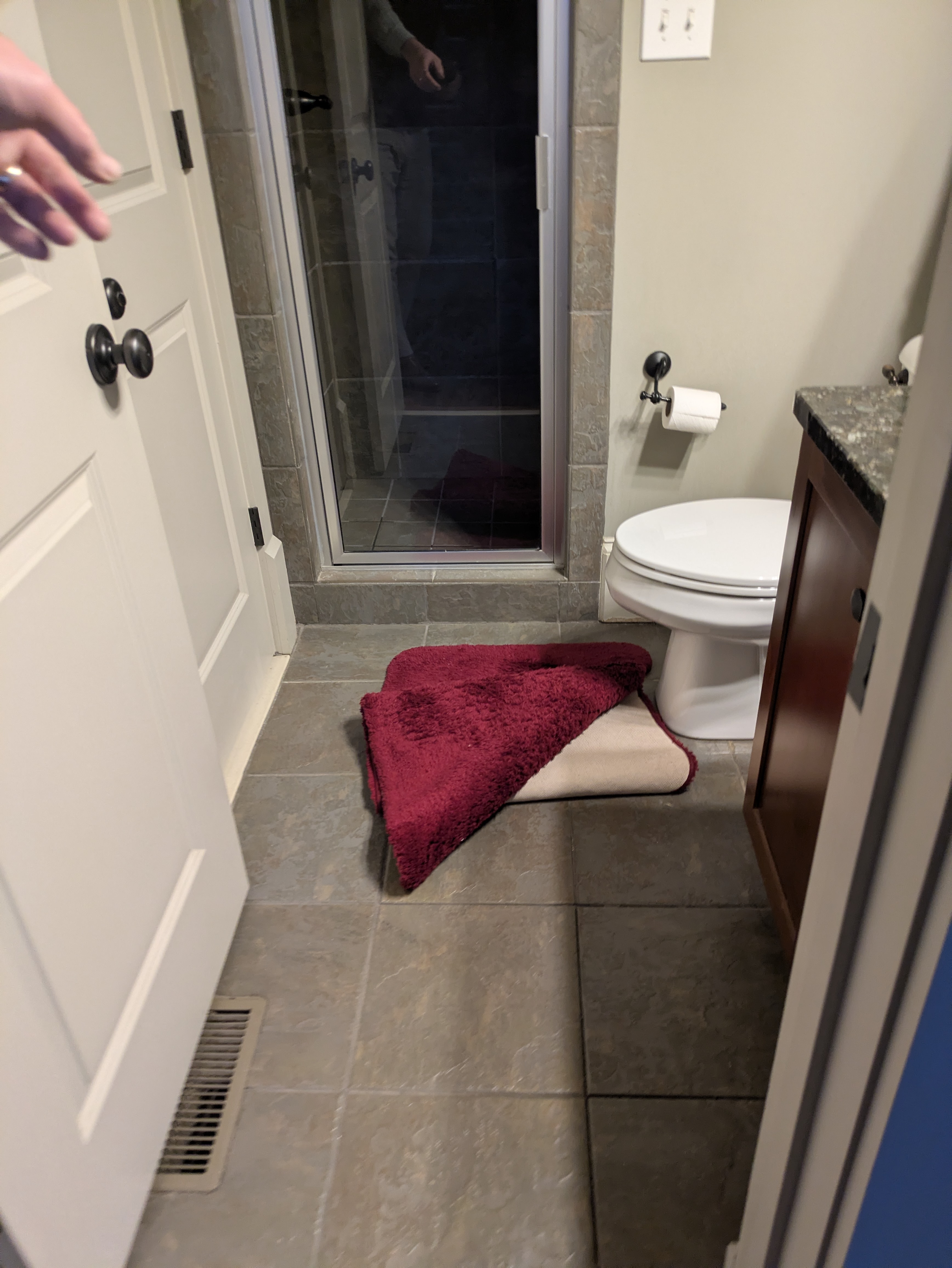 Bathroom renovation site preparation in a Normaltown Athens cottage